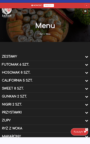 Japan Sushi Starogard Gdański Screenshot 2