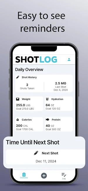 SHOTLOG - Peptide Tracker Screenshot 1