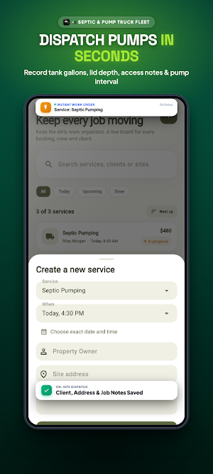 Septic Service Business Manage Screenshot 2