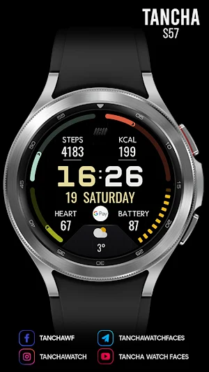 Tancha S57 Digital Watch Face Screenshot 3