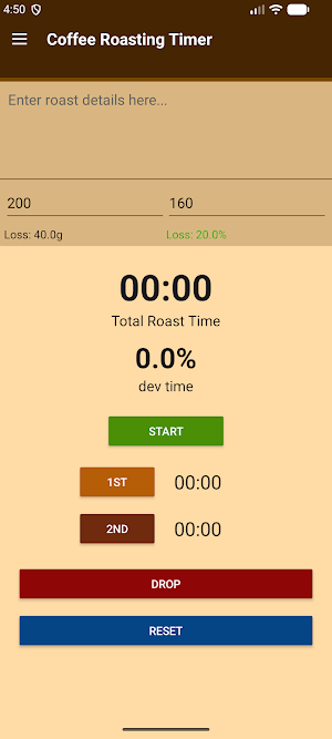 Coffee Roasting Timer Screenshot 0