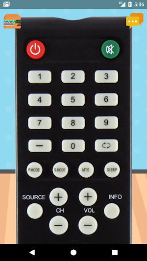 Remote Control For Element TV Screenshot 0