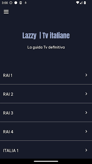 Lazzy | Guida Tv Italiane Screenshot 0
