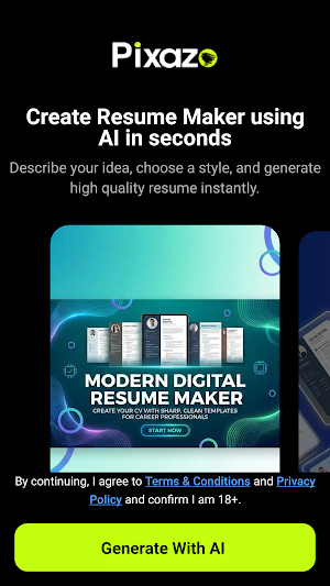 AI Resume Maker - Pixazo Screenshot 0