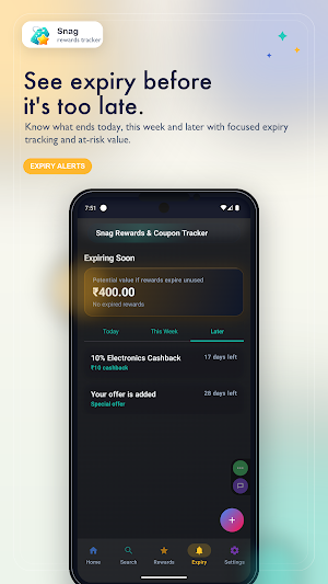 Snag Rewards & Coupon Tracker Screenshot 2