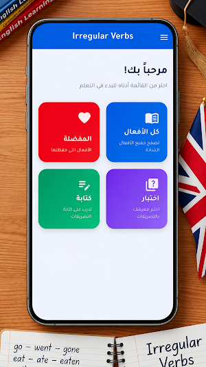 الأفعال الشاذة الإنجليزية Screenshot 1