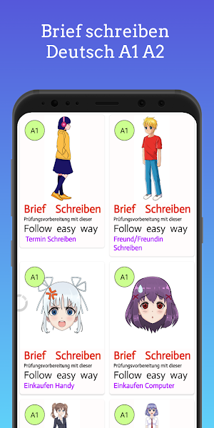 Brief schreiben Deutsch A1A2 Screenshot 0
