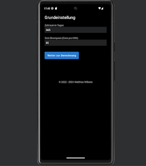 Stromkosten Rechner Screenshot 0