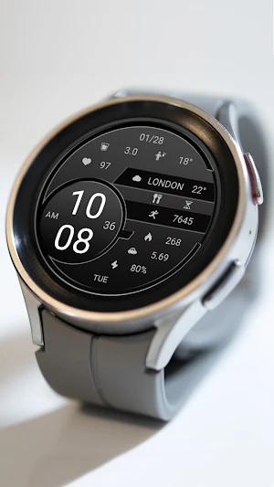 ZKin Watch Retro Elegant Black Screenshot 2