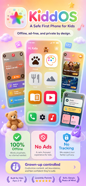 KiddOS™- a safe phone for kids Screenshot 0