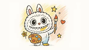 Labub Doll Coloring Game Screenshot 0