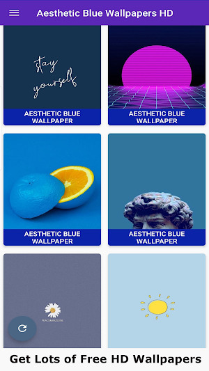 Aesthetic Blue Wallpaper 4K Screenshot 0