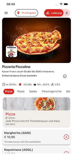 Pizzeria Piccolino Screenshot 0