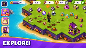 Halloween Merge Puzzle Game Screenshot 1
