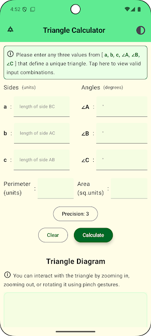 Triangle Calculator Screenshot 0