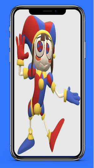 Pomni Cute Digital Wallpaper Screenshot 3