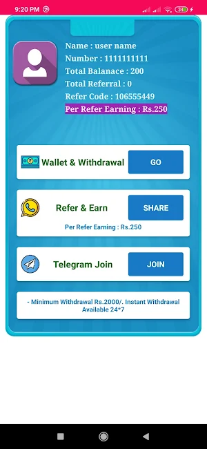 Refer Earn Screenshot 0