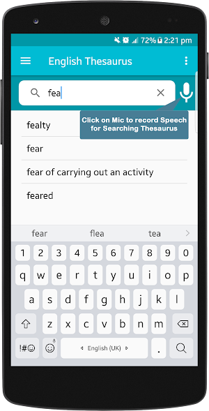 Thesaurus English French Spanish Screenshot 3