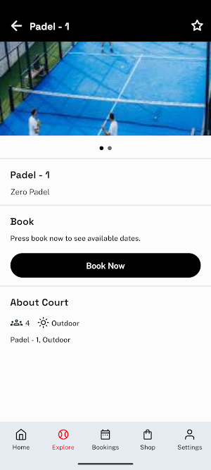 ZeroPadel Screenshot 2