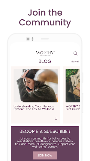 WORTHY Self-Care Screenshot 3