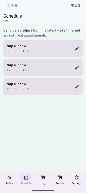 NapWindow: Baby Nap Tracker Screenshot 0