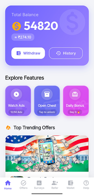 CashWin - Earn Cash & Rewards Screenshot 0