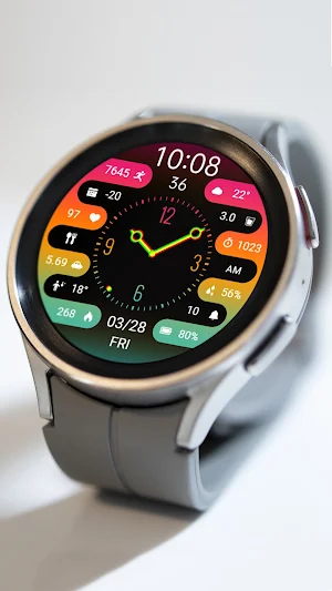 ZKin Watch Colorful Clock Screenshot 3