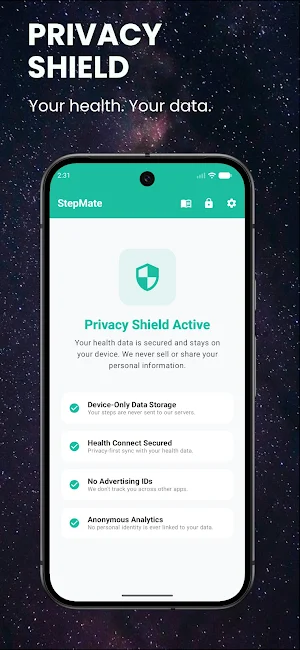 StepMate: Private Step Counter Screenshot 0