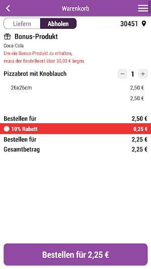 Buddies Pizza und Burger Screenshot 1