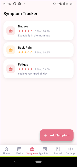 Mom Journey: Pregnancy Tracker Screenshot 2