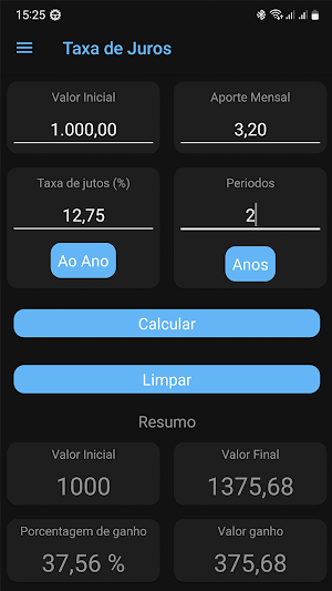 Simulador de Financiamento Screenshot 0