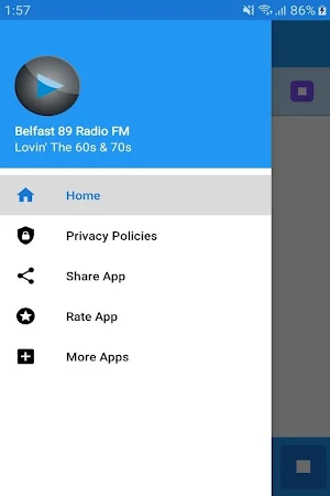 Belfast 89 Radio App Screenshot 1