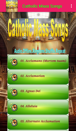 Catholic Mass Songs | Audio Offline + Ringtone Screenshot 2