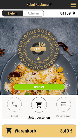 Kabul Restaurant Screenshot 0