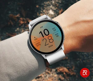 Blue Orange Fit Watch Face Screenshot 2