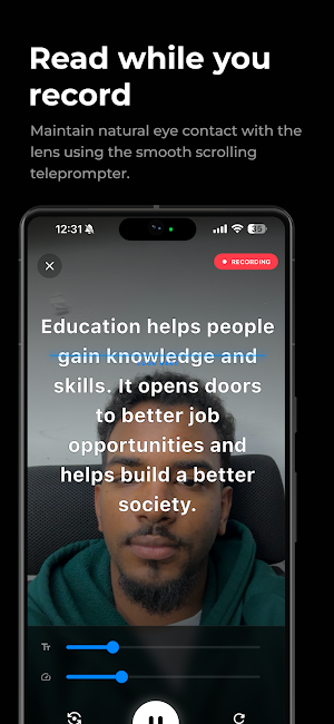 Teleprompter: Record Video Screenshot 2