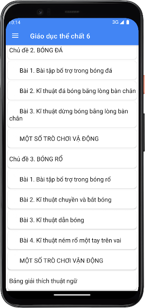 Giáo dục thể chất Lớp6 Screenshot 2
