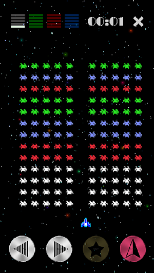 Color Invaders (Free Game) Retro Shooting Screenshot 2