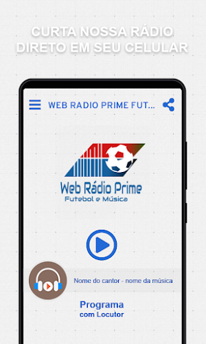Web Rádio Prime Futebol e Música Screenshot 1