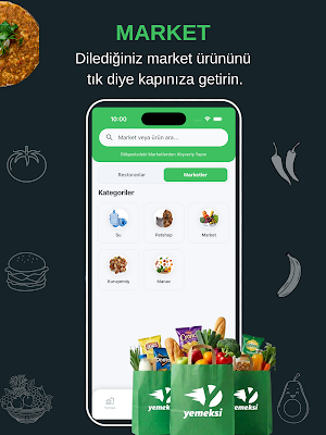 Yemeksi - Yemek & Market Screenshot 2