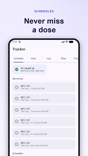Peptide Calculator & Tracker Screenshot 2