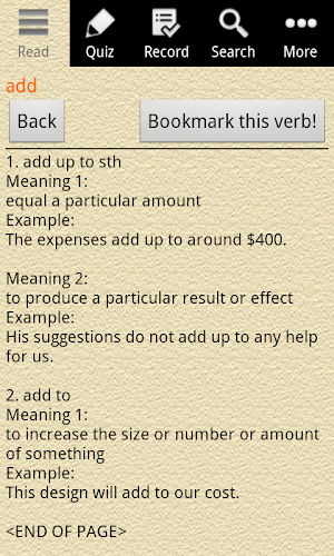 English Grammar - Phrasal Verb Screenshot 1