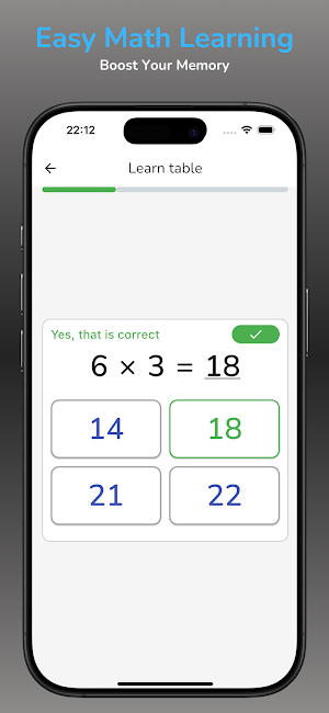 Smart Multiplication Tables Screenshot 2