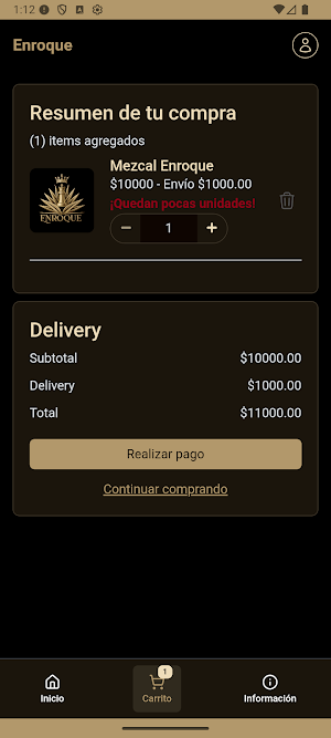Mezcal Enroque Screenshot 1