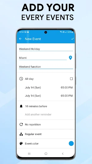 Calendar Screenshot 2