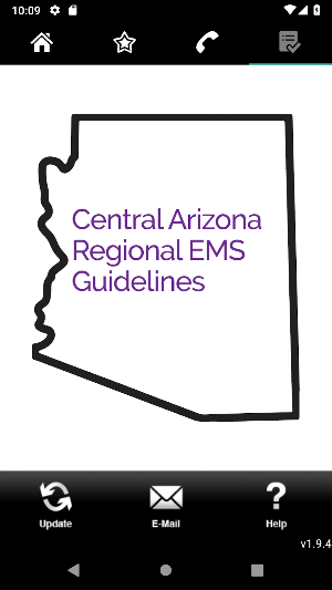Central Arizona EMS Guidelines Screenshot 0