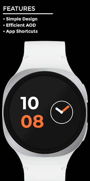 Night 34D - Digital Watch Face Screenshot 1