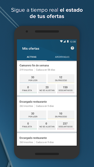 InfoJobs Empresas - Gestiona procesos de selección Screenshot 1