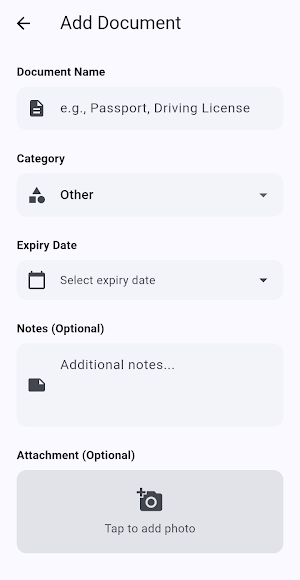DocExpire Screenshot 1