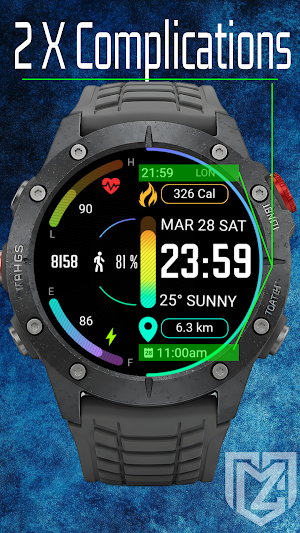 Rainbow Watch Face Screenshot 1